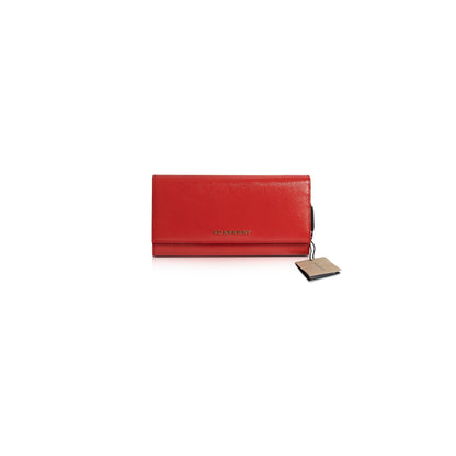 Burberry Red Patent Leather Continental Wallet