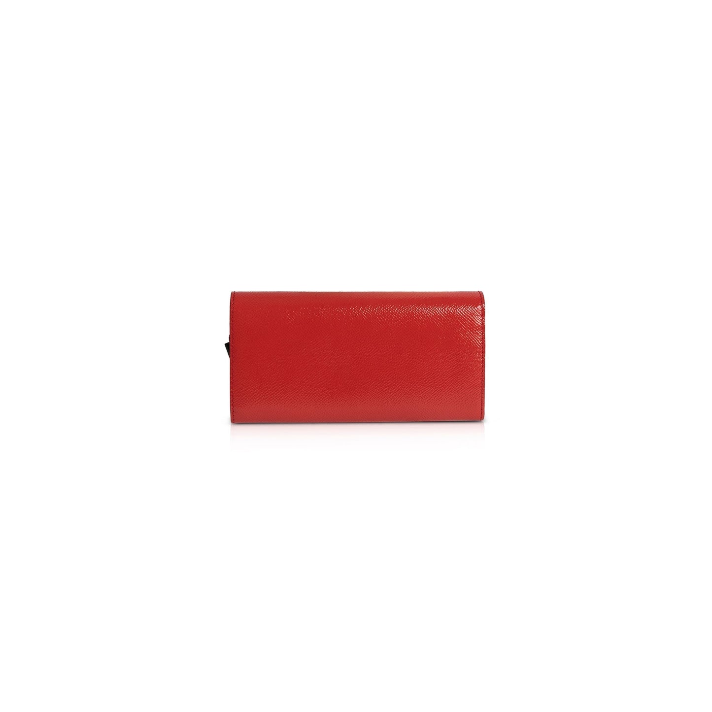 Burberry Red Patent Leather Continental Wallet