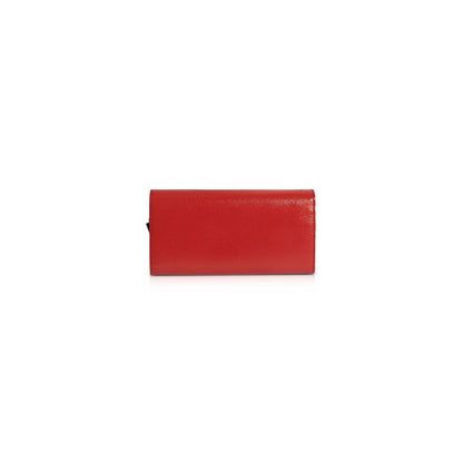 Burberry Red Patent Leather Continental Wallet