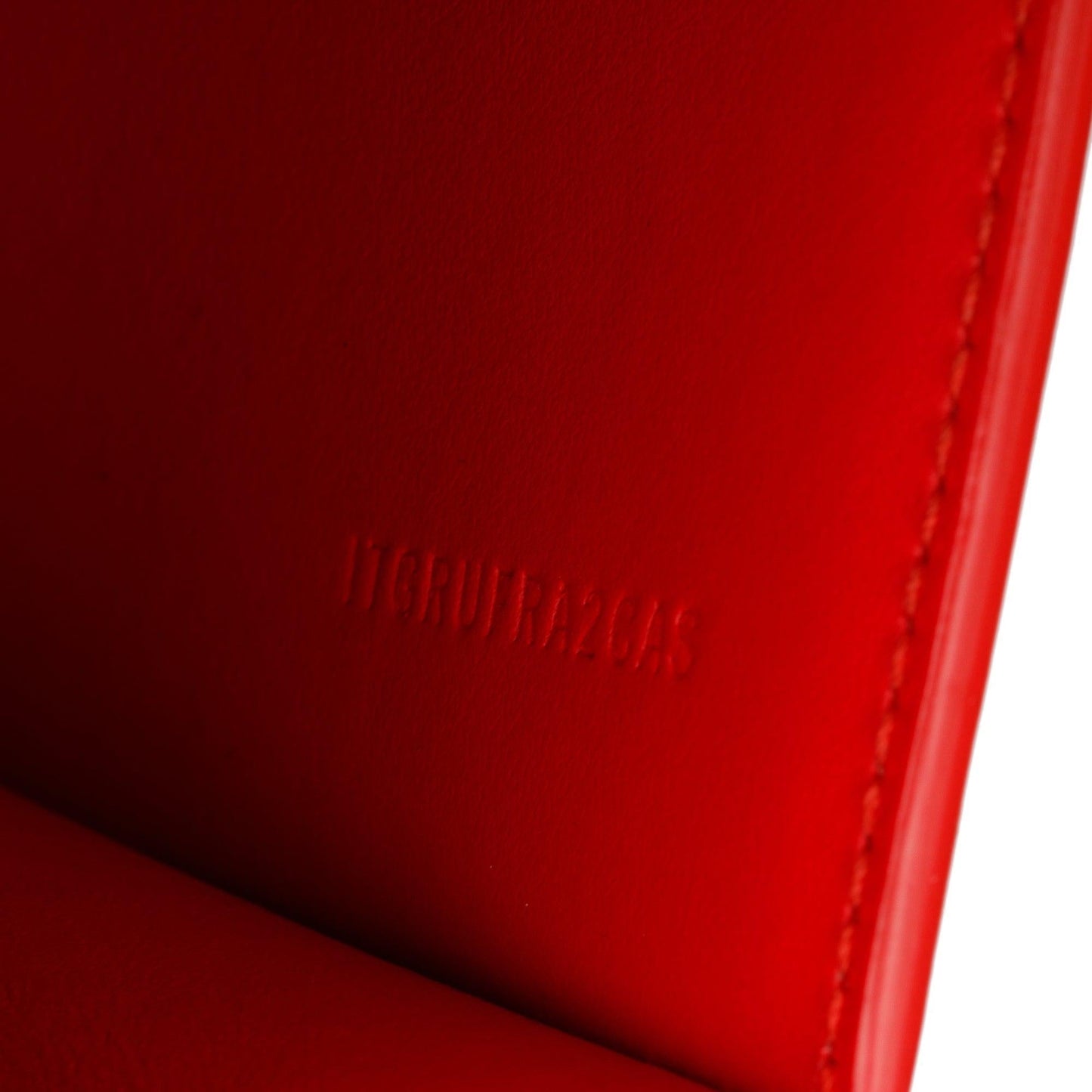 Burberry Red Smooth Calfskin Leather Mini TB Chain Crossbody Bag