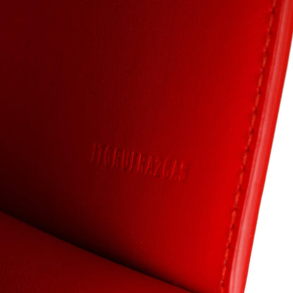 Burberry Red Smooth Calfskin Leather Mini TB Chain Crossbody Bag