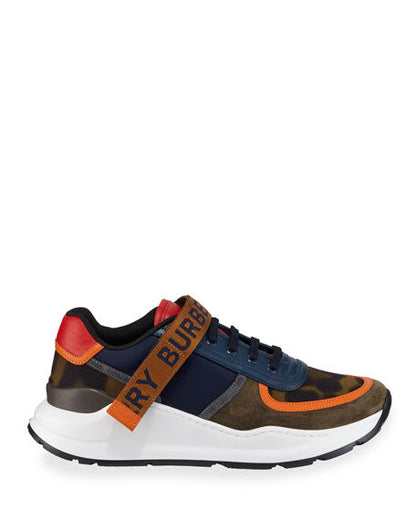 Burberry Ronnie Mixed-media Chunky Sneakers