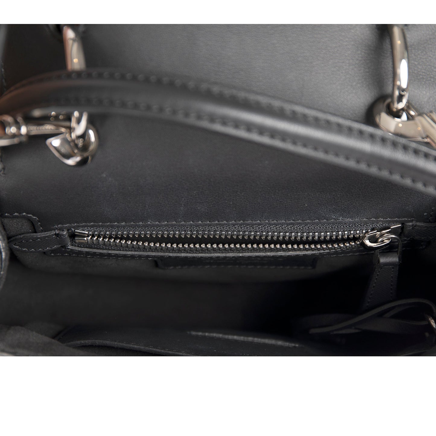 Burberry Small Black Trench Calfskin DK88 Top Handle Bag