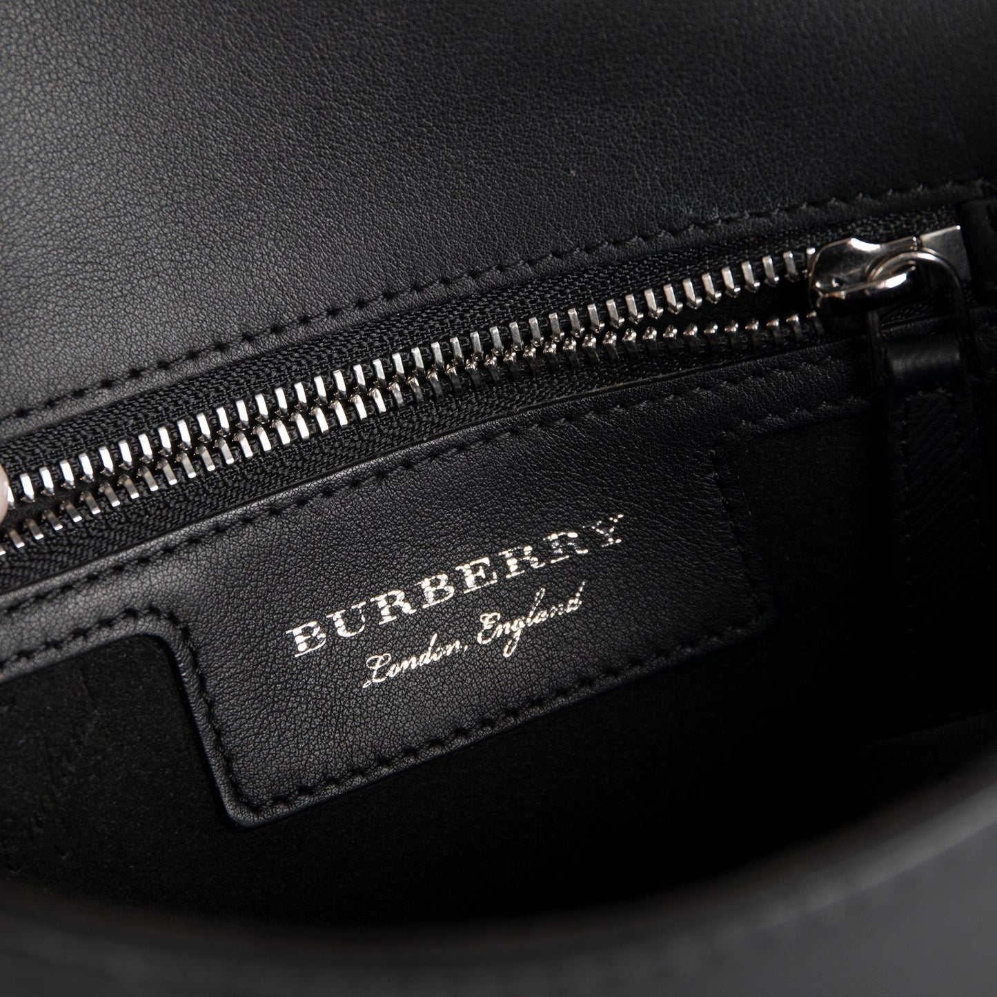 Burberry Small Black Trench Calfskin DK88 Top Handle Bag