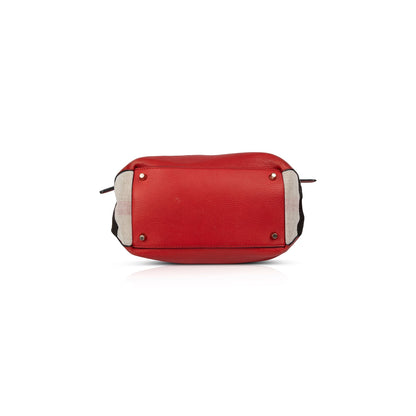 Burberry Small Maidstone Leather & House Check Tote