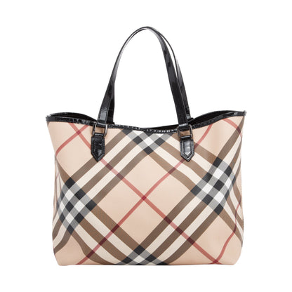 Burberry Super Nova Check Large Nickie Tote Bag