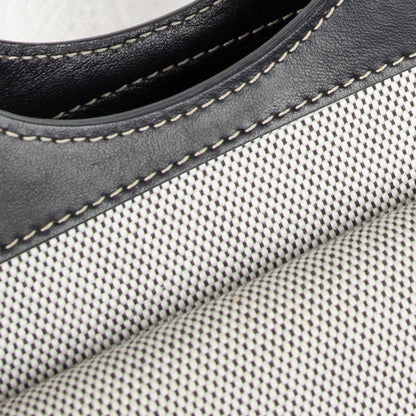 Burberry Two-Tone Canvas and Leather Mini Pocket Bag