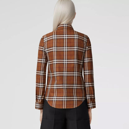 BURBERRY VINTAGE CHECK COTTON SHIRT