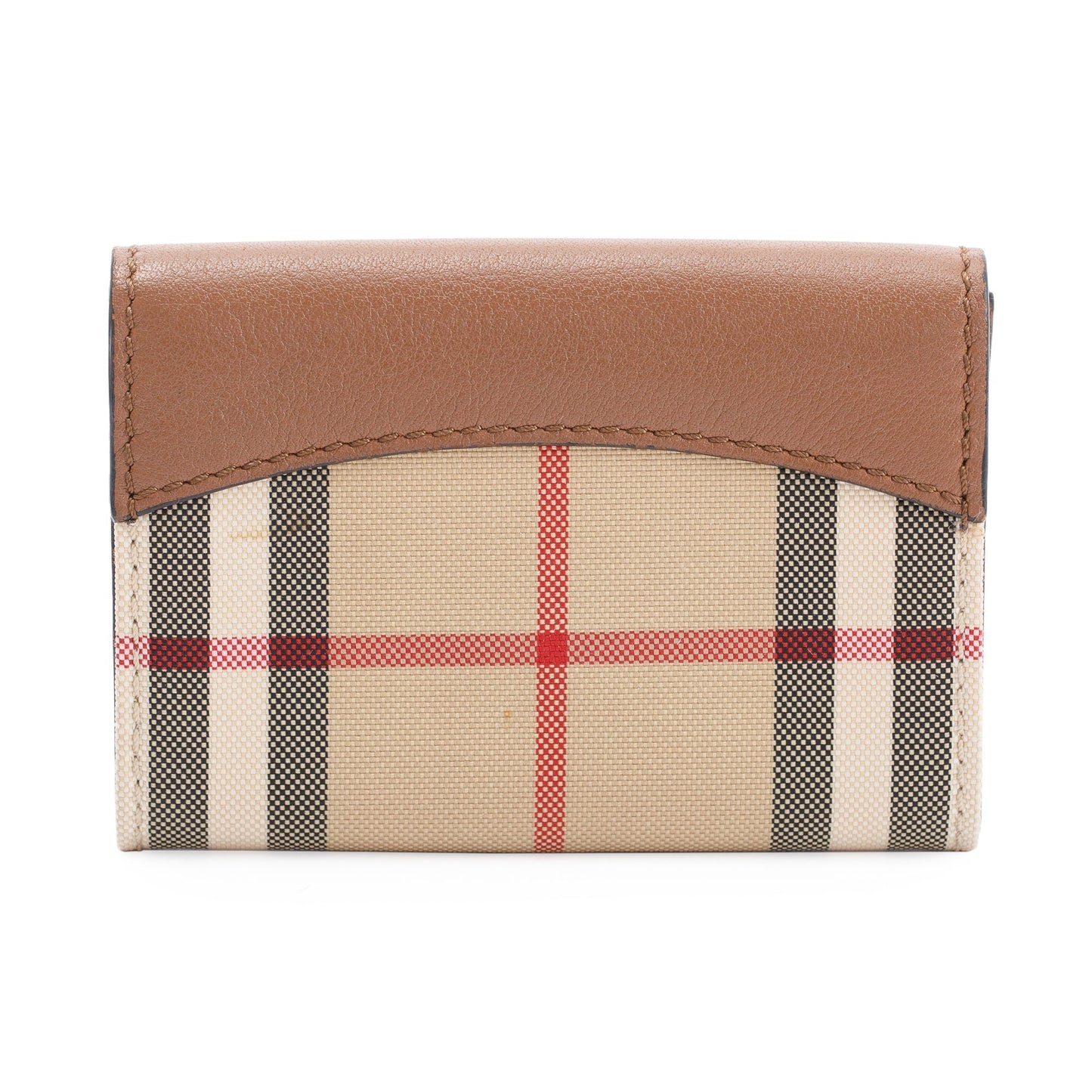 Burberry Vintage Check Flap Card Case Wallet