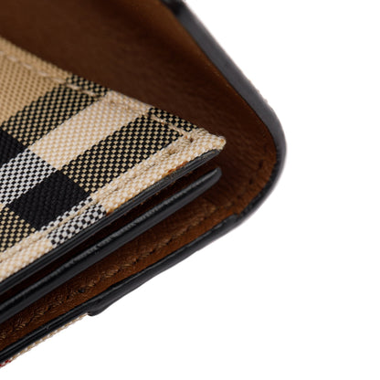 Burberry Vintage Check Flap Card Case Wallet