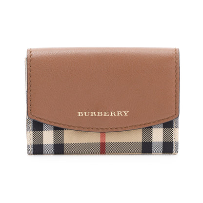 Burberry Vintage Check Flap Card Case Wallet