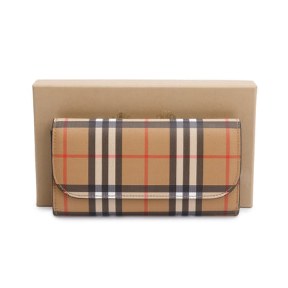 Burberry Vintage Check Halton Continental Wallet