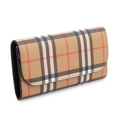 Burberry Vintage Check Halton Continental Wallet