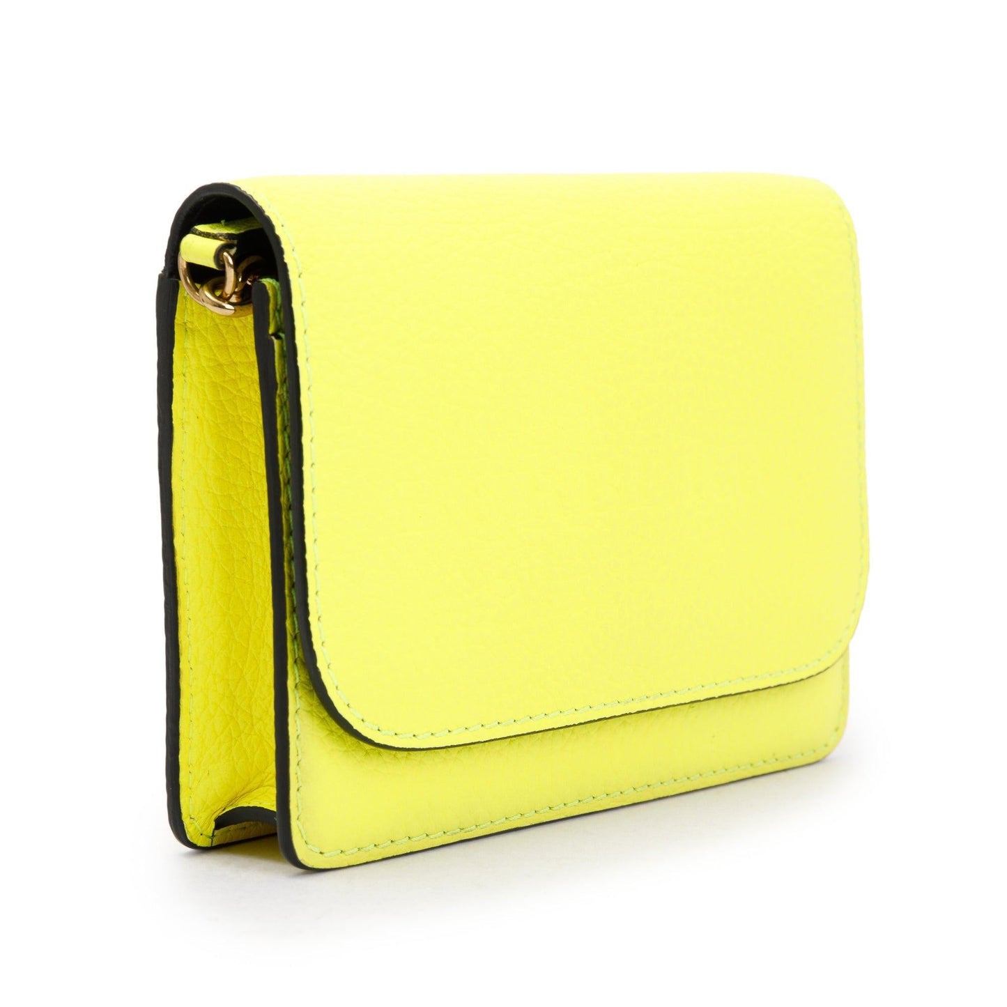 Burberry Yellow Leather Hampshire Crossbody Bag