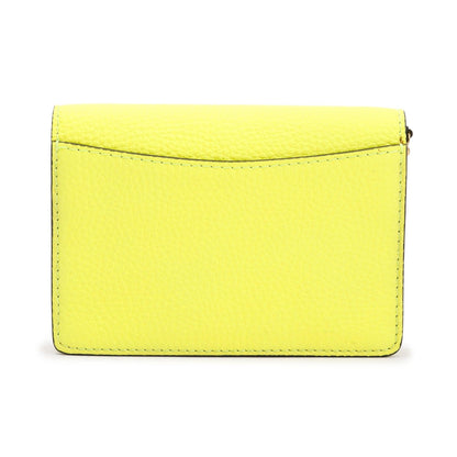 Burberry Yellow Leather Hampshire Crossbody Bag