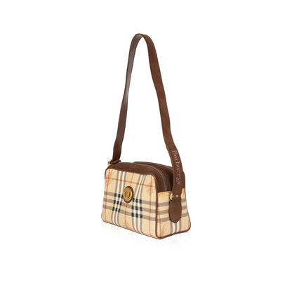 Burberrys Haymarket Check Camera Bag
