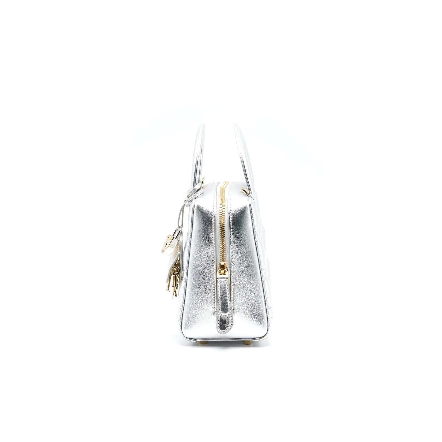 Dior Small Lily Tote Silver Lambskin GHW