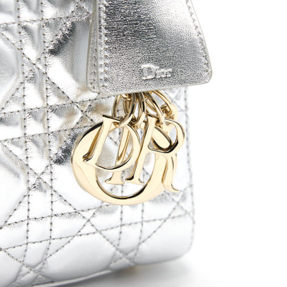 Dior Small Lily Tote Silver Lambskin GHW