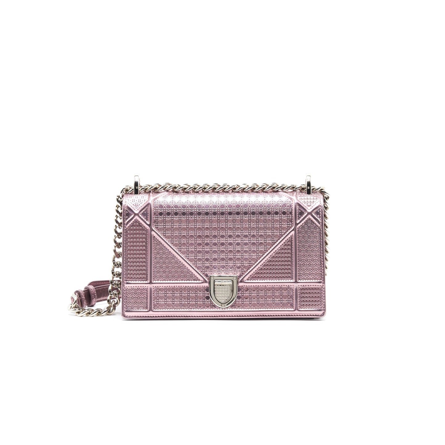 Dior Diorama Small Metallic Pink