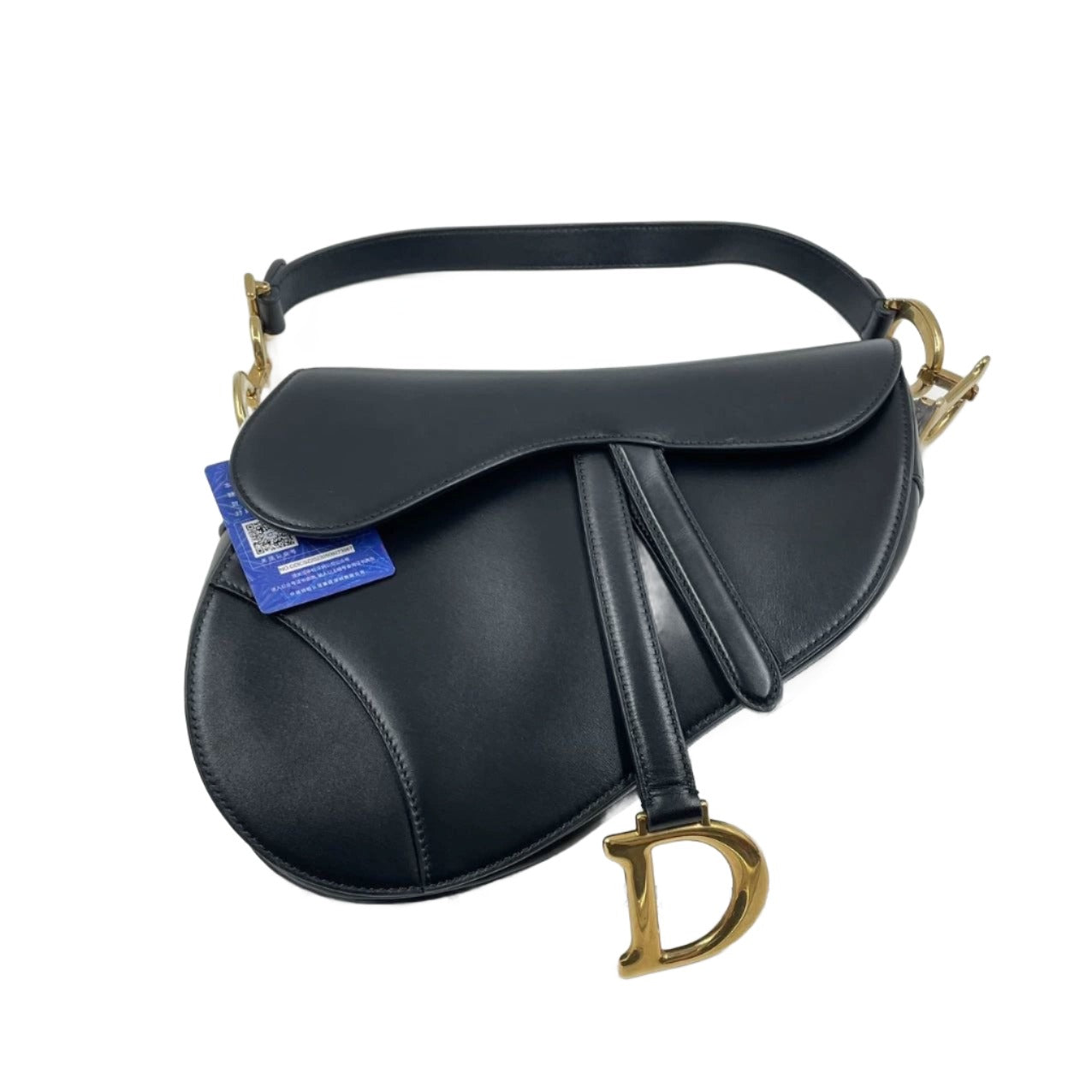 Dior Saddle Medium leather Black Smooth Leather