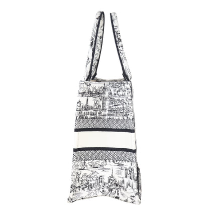 Dior Book Tote Medium Paris All Over