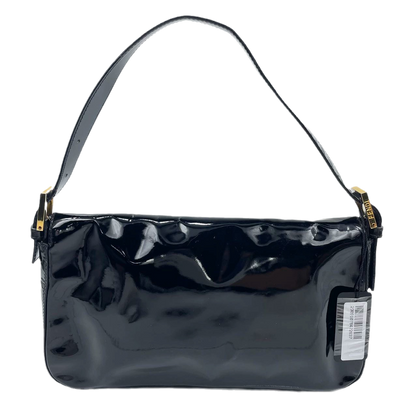 Fendi Baguette Black Patent Leather with Gold Hardware