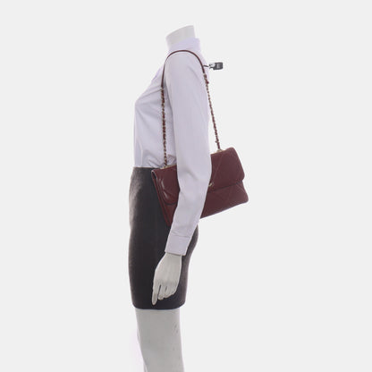 Chanel Trendy CC Flap Crossbody Bag Medium Lambskin Leather Burgundy, 2019