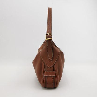 CELINE Romy Medium Brown Calfskin Leather Shoulder Bag