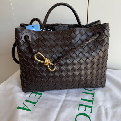 Bottega Veneta Andiamo Medium Fondant Dark Chocolate Brown Handbag