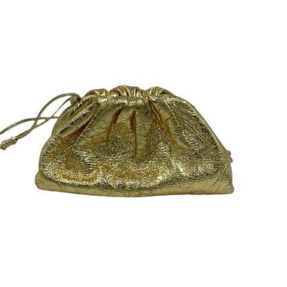 Bottega Veneta Pouch Mini Gold Lambskin Leather
