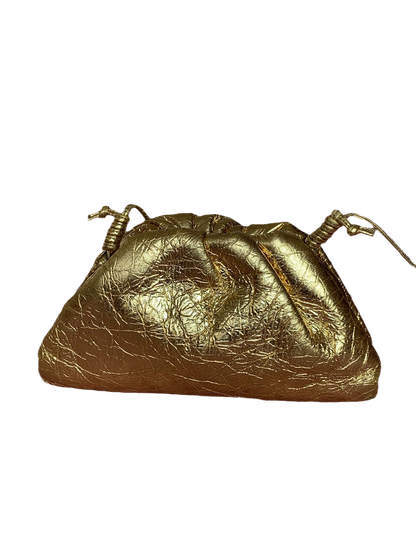 Bottega Veneta Pouch Mini Gold Lambskin Leather
