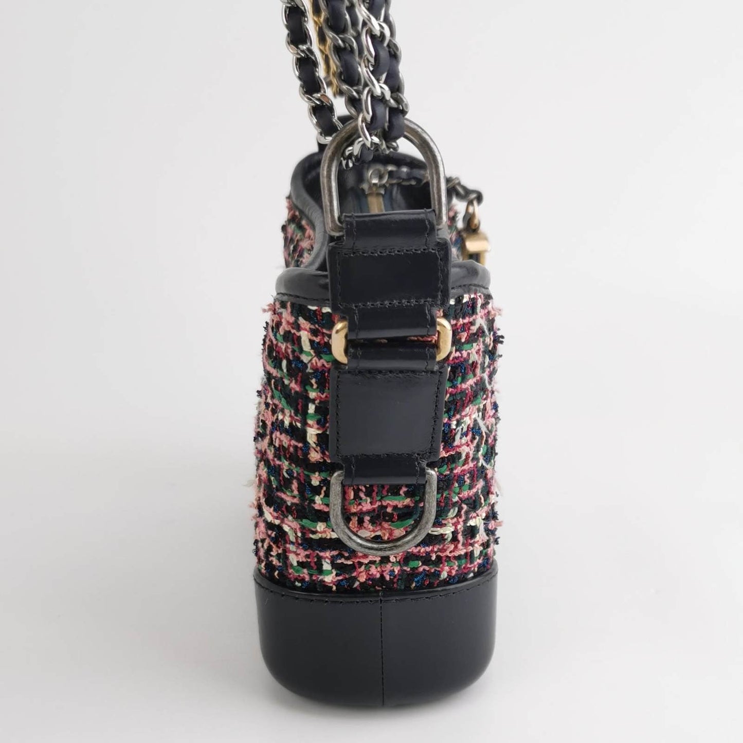 Chanel Gabrielle Hobo Tweed and Calfskin Small 2019