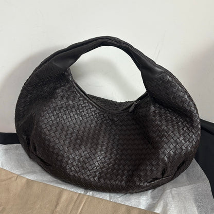 Bottega Veneta Belly Hobo Intrecciato Leather Chocolate Brown Large 45