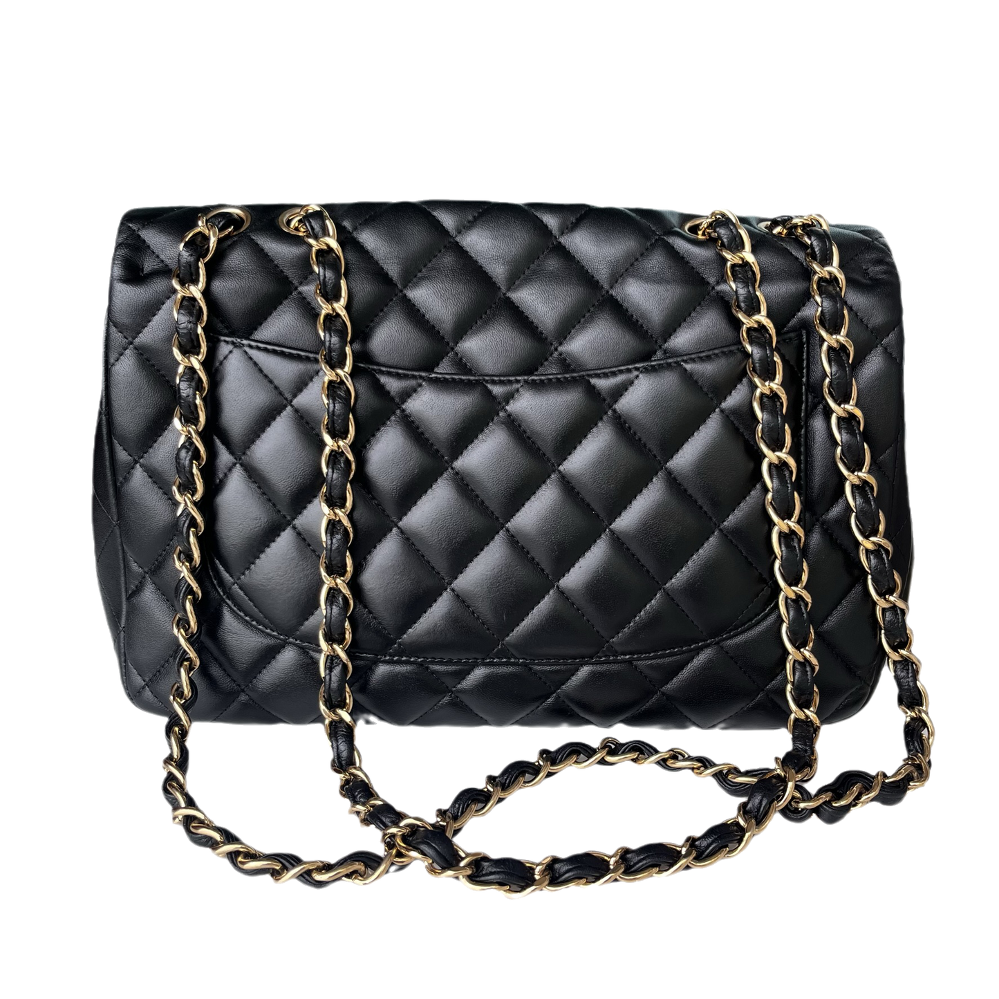 Chanel Timeless/ Classic Flap Jumbo/Large Black with Gold Hardware