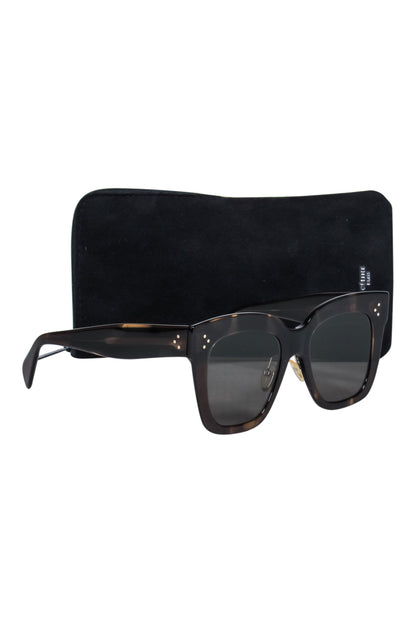 Luxury CELINE - Brown Tortoise Large Square Sunglasses