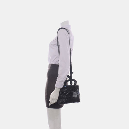 Lady Dior Small My Abcdior So Black Diamond Motif Caflskin Leather