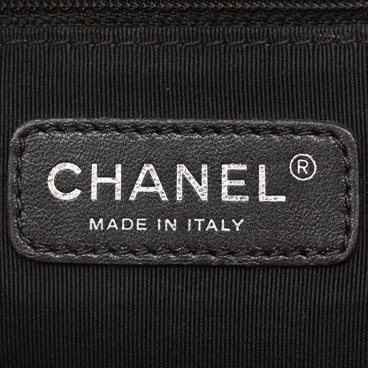CHANEL CALFSKIN QUILTED LARGE BOY FLAP BAG