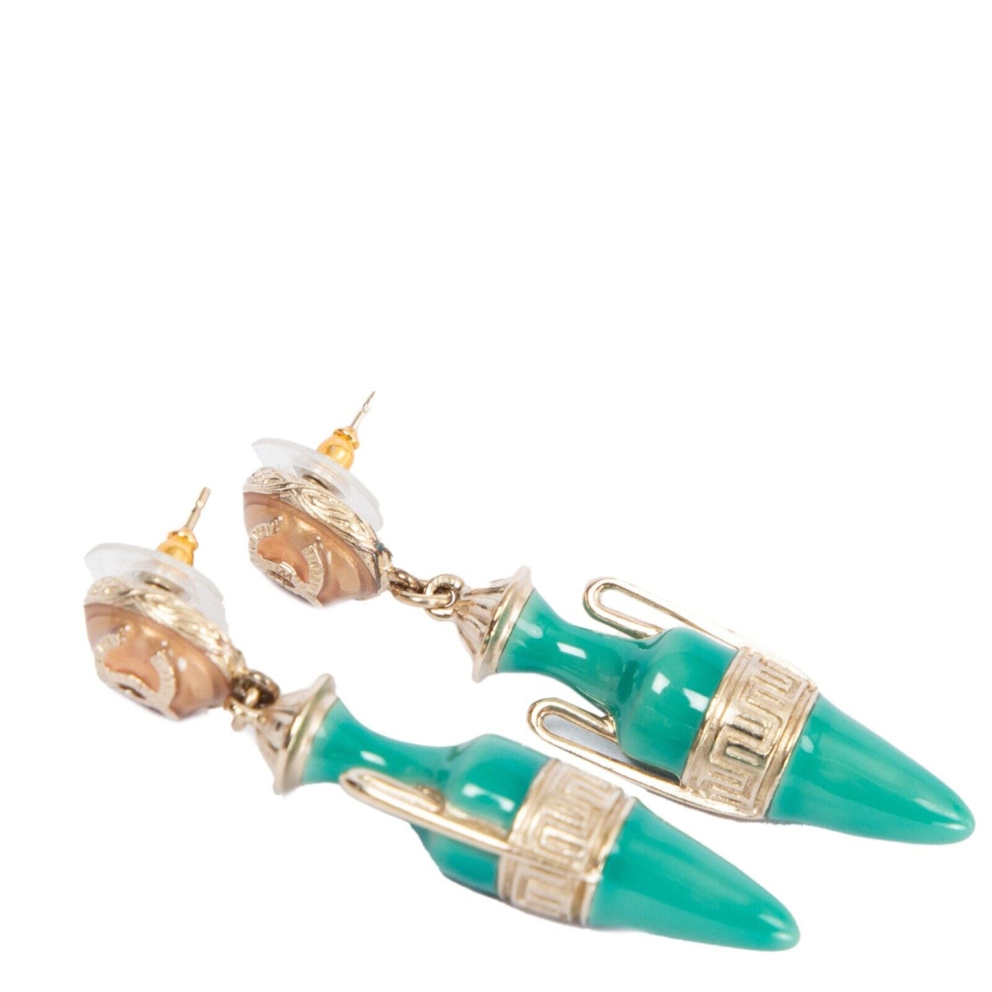 CHANEL ANCIENT GREEK URN VASE DROP EARRINGS