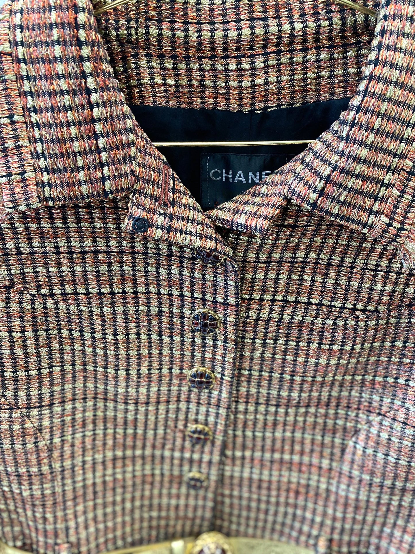 CHANEL BELTED TWEED JACKET