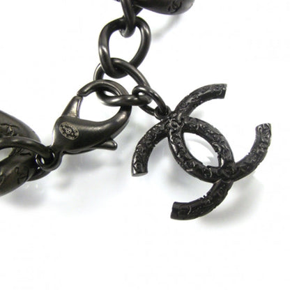 CHANEL CC BLACK METAL CHAIN LINK BRACELET
