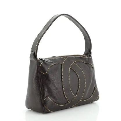 CHANEL CC CAVIAR STITCH SHOULDER BAG
