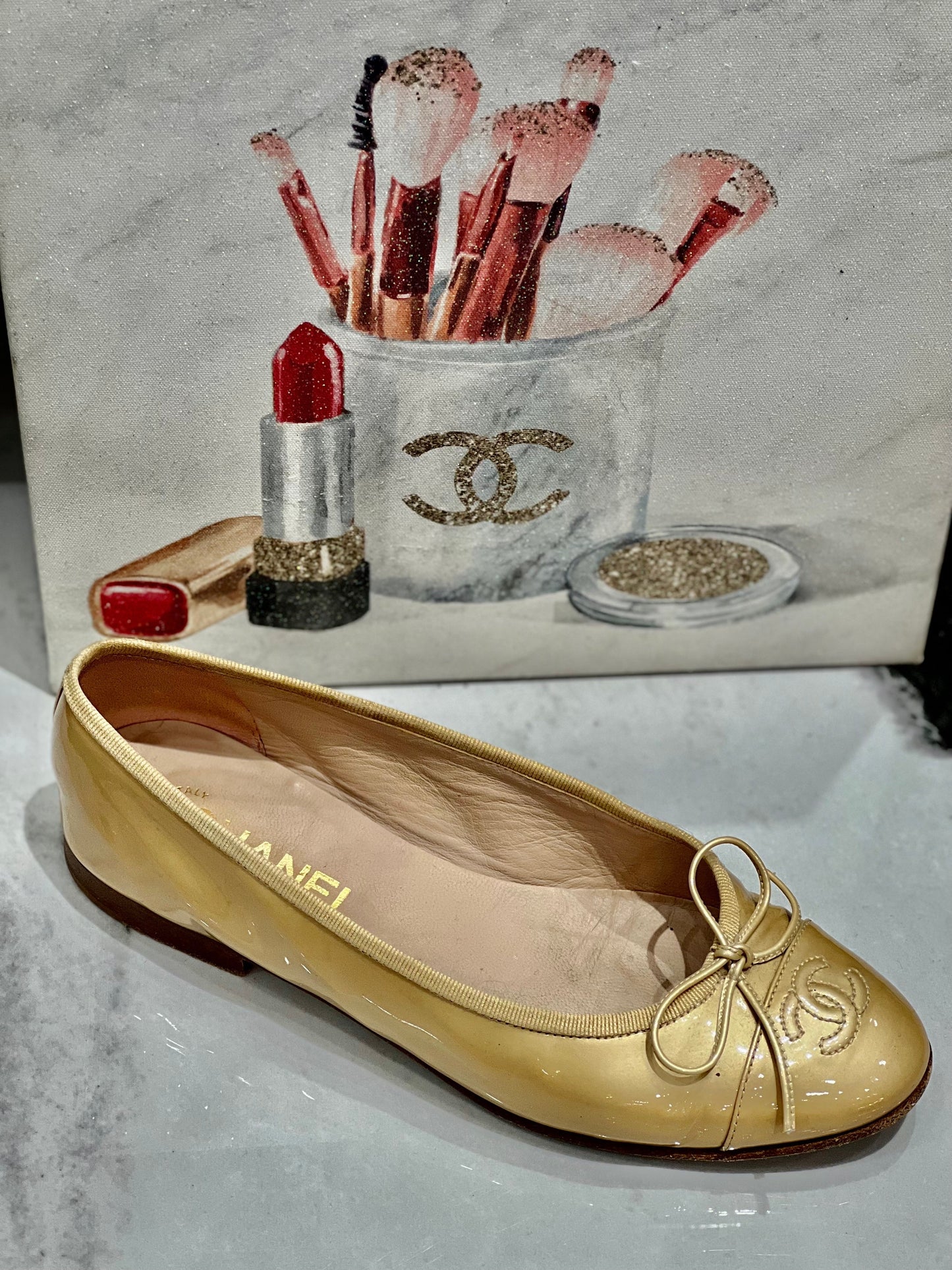 CHANEL CC BALLET FLATS