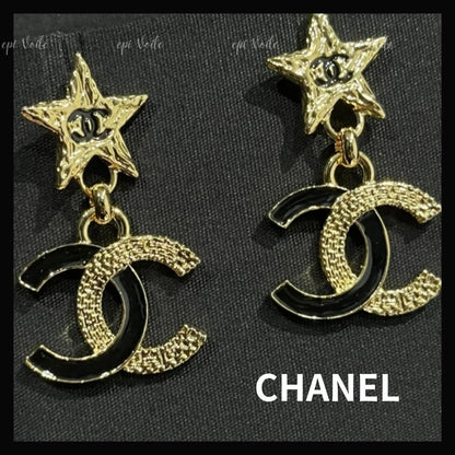 CHANEL CC STAR DROP EARRINGS