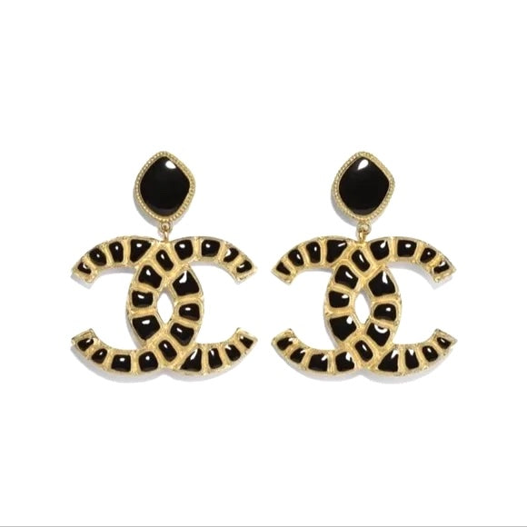 CHANEL CC ALONG THE NILE CLIP ON EARRINGS