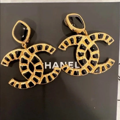 CHANEL CC ALONG THE NILE CLIP ON EARRINGS