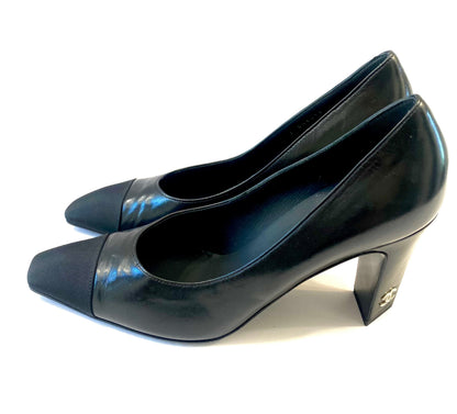 CHANEL CC LAMBSKIN LEATHER PUMPS