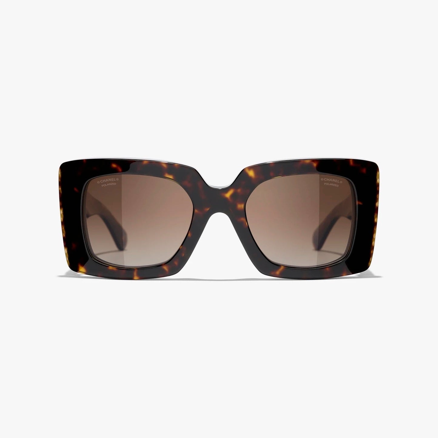 CHANEL CC SQUARE SUNGLASSES WITH FAUX PEARLS