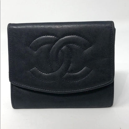 CHANEL CC COCO MARK VINTAGE LAMBSKIN COIN PURSE