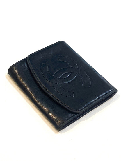 CHANEL CC COCO MARK VINTAGE LAMBSKIN COIN PURSE