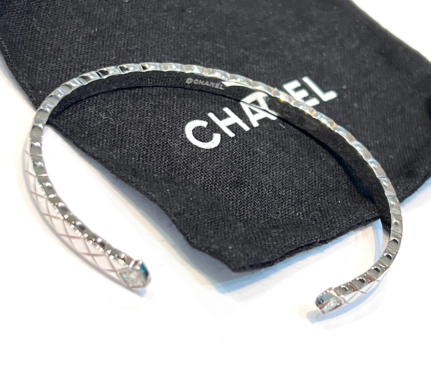 CHANEL COCO CRUSH 18K WHITE GOLD DIAMOND BRACELET